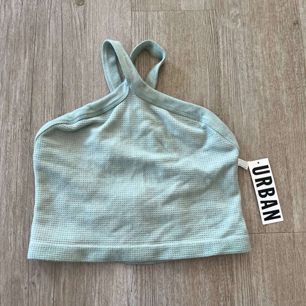Womens NWT Urban Outfitters Mint Green Halter Cropped Top - XL